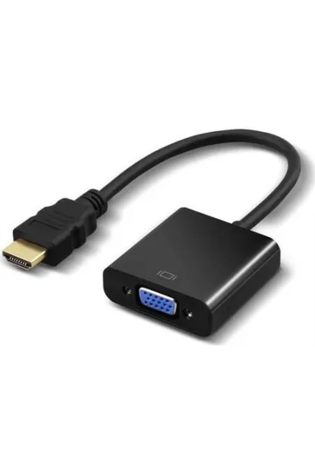 HDMI To Vga Monitör Tv Çevirici Dönüştürücü Kablosu, USB - VGA Adaptörler